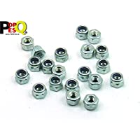 POPESQ® - 20 Piezas-pcs. x M4 Tuerca-Nut Autoblocante-Self-Locking Acero Galvanizado Steel - Zinc #A1970